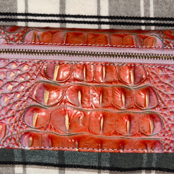 Brahmin Dutchbury Satchel Purse, Daisy Wristlet & Addy Wallet. - Picture 11 of 12